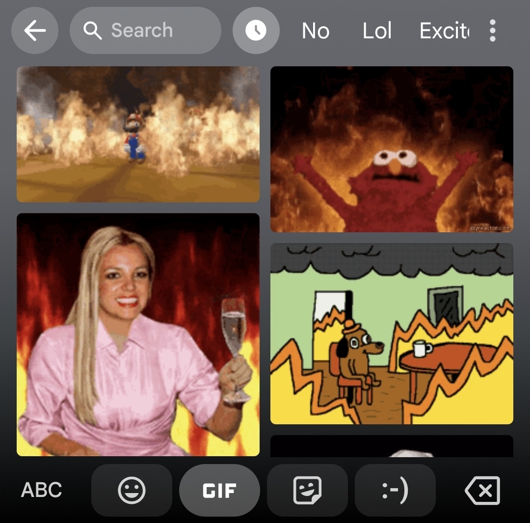recent gif collection of fire gifs